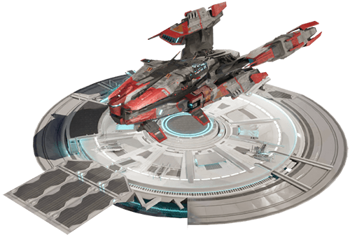 spaceship nft javelin warp floating on 3d platformer game